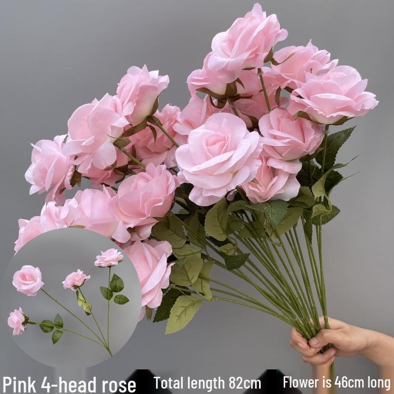 Wedding Pink Series Peony and Rose Artificial Flowers for Decorations