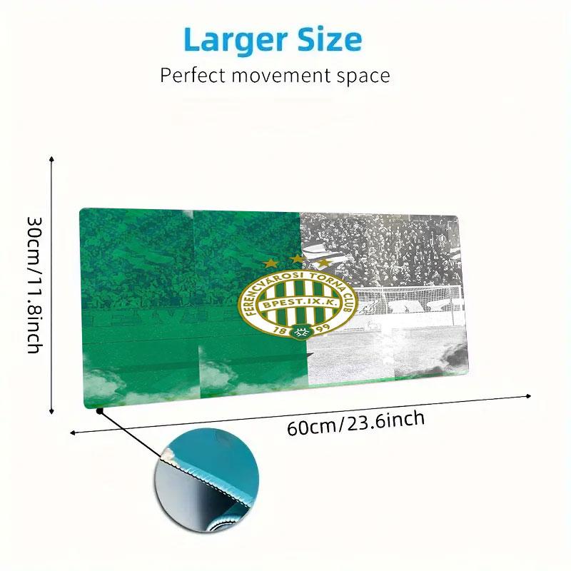 Ferencvárosi Torna Club Large Size Mouse Pad Large Gaming Table Cushion Non-slip Laptop Tablet Big Mousepad XXL Mat Mini PC Playmat With Lock edge
