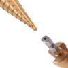 3 Teile/satz 3-12mm 4-12mm 4-20mm HSS Gerade Nut Schritt Bohrer bit Titan Beschichtet Holz Metall Loch Cutter Core Bohren Werkzeuge Set