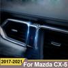 For MAZDA CX-5 CX5 CX 5 2017 2018    Car Dashboard Double Flash Warning Light Lamp Switch Frame Cover Sticker Trim