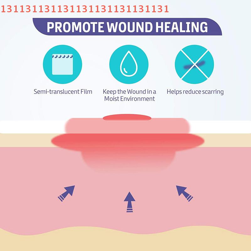1 st Ultratunna hydrokolloidförbandspatchar Sårförband Självhäftande Andningsbart Vattentätt Transparent Pad Hjälper Sårläkning