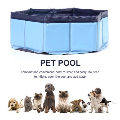 Foldable Dog Pool Collapsible Bathing Swimming Tub Outdoor Indoor Pet Supplies for Puppy Kitten Kids
