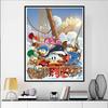 Disney 5D DIY Diamond Painting Donald Duck Club Illustration Cartoon Full Diamond Mosaic Diamond Painting Art Wall Decoration Craft Set