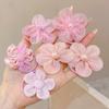 10Pcs Children's mesh flower hair loop with good elasticity, baby tie headband, princess headwear, cute girl elastic band