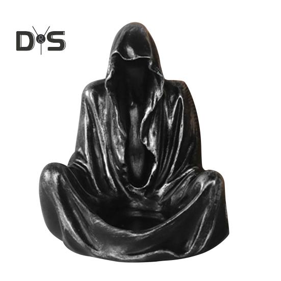 Halloween Ghost Wizard lysestake harpiks figur duftende telys stearinlys lysestake bord midtpunkt Desktop dekorasjon Festival gave