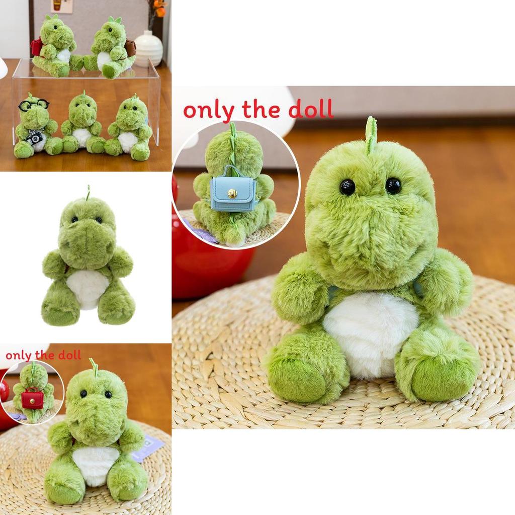 Dinosaur Plush Toy With Camera Flashing Light And Backpack Decor For Stress Relief And Kids Play