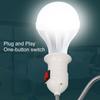 EU / US Plug E27 Lamp Base with Switch White Light Holder Durable Bulb Adapter  Bedroom