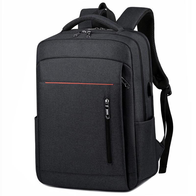 Contrasting Color Leisure Travel Notebook Shockproof Backpack 15.6 Inch Air Cushion Computer Business Double Backpack