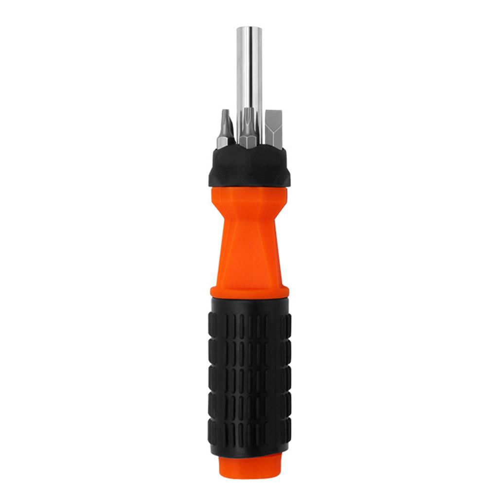 Multi-Bit Stubby Screwdriver Kit Magnentized Fixation Bit Perfect for Furniture Installation Electrical Maintenance 6in1