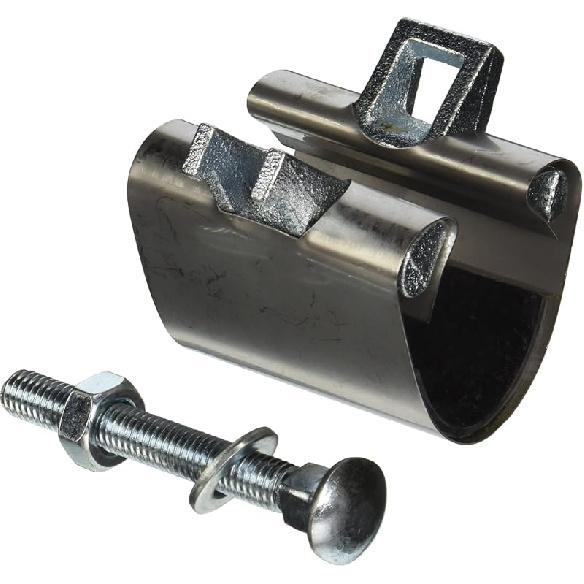 Eastman 3/4 Inch IPS Pipe Repair Clamp, 3 Inch Length, Stainless Steel, 45183