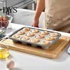 Muffins Baking Tray Silicone Muffin Pan for Baking, 6/12-Cavity Easy Release Cake Clean Mold, Food Grade Nonstick Cupcake Mold Kitchen Flexible Cups