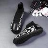 31-48 Men's Elastic Sock Mouth Football Boots Rubber Soft Sole Short Spikes Youth Boys Football Shoes