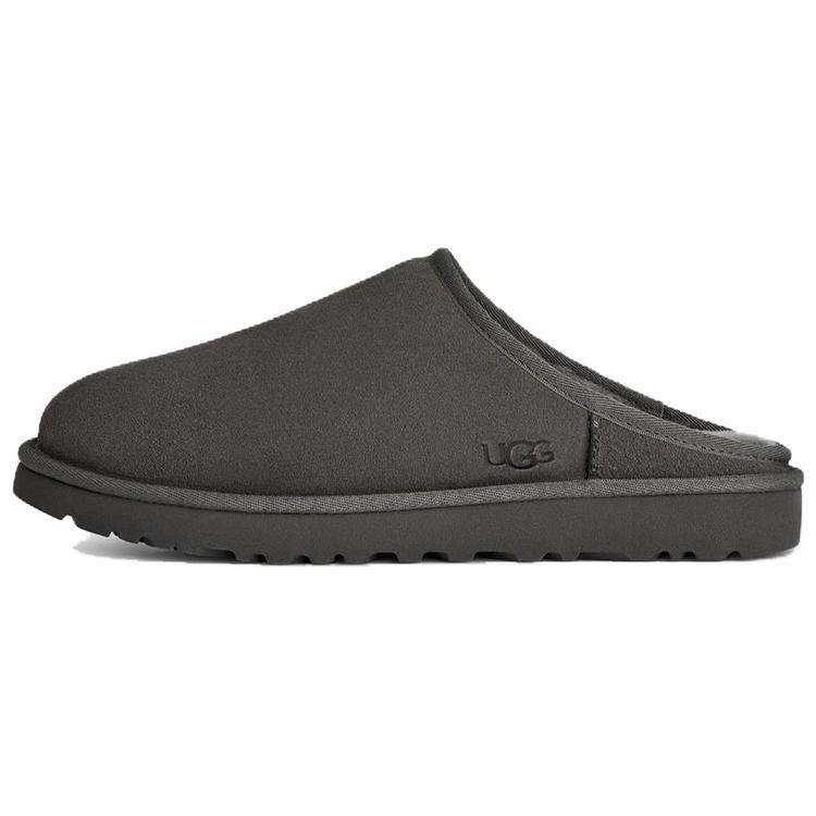 UGG Classic Slip-On Comfortable Simple Retro Anti-Wear Closed-Toe Slippers Unisex slippers Dark-Gray 1129290-MLF