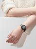 Magnetic Watch with Diamond Watch Quartz Watch Minimalism Casual Waterproof 36MM Black Dial Black Stainless Steel Band [EUTOUR] Women's
