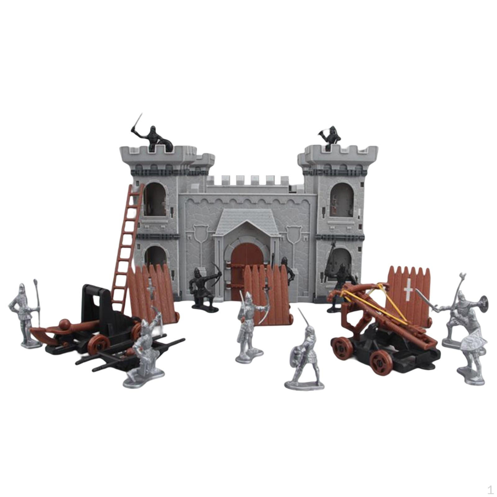 Medieval Castle Toys Playsets Knights for Office Table Decor