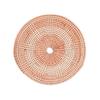 Nordic Styles Handwoven Rattan Flat Wall Basket Elegant Hanging Wall Decors Home Decoration Ornament for Modern Interior