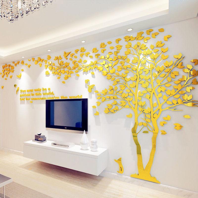 Large Tree Arcylic Wall 3D Sticker Living Room Decal Mural Art DIY Home TV Decor Large Tree Arcylic Wall 3D Sticker Living Room Decal Mural Art DIY Home TV Decor