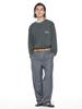 Ssississieseu Charcoal Neat Script L/S T-Shirt