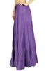 Phagun Damen Sommer Baumwolle Ziegelrot Rock Ethnisches Design Kordelzug Taille -