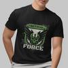 Tactical Force T-Shirt Military Skull Wings Graphic Tee Combat Style Unisex Top