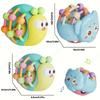 Non-Toxic Cute Hand-Held Snail Baby Rattle Early Education Puzzle Toy Plastic Ball Birthday Christmas Gift For Infants