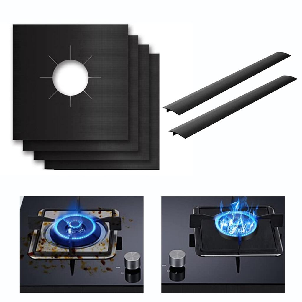 Buy 0.2Mm Stove Burner Covers Gas Range Liners And Gap Filler Seals at