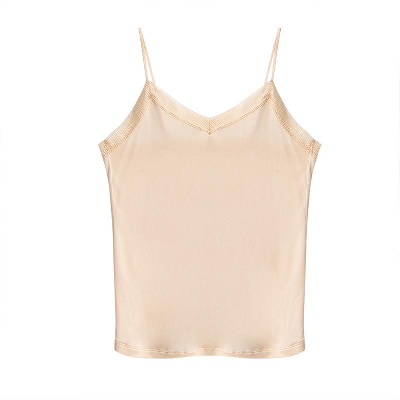 Silk Lace V-Neck Camisole - Mulberry Silk, Sexy & Versatile Tank Top