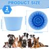 2Pcs Dog Lick Silicone Mat Pet Slow Bowls Distraction Food Training Dog Cat Feeder Anti Choking With Suction Cup Bottom