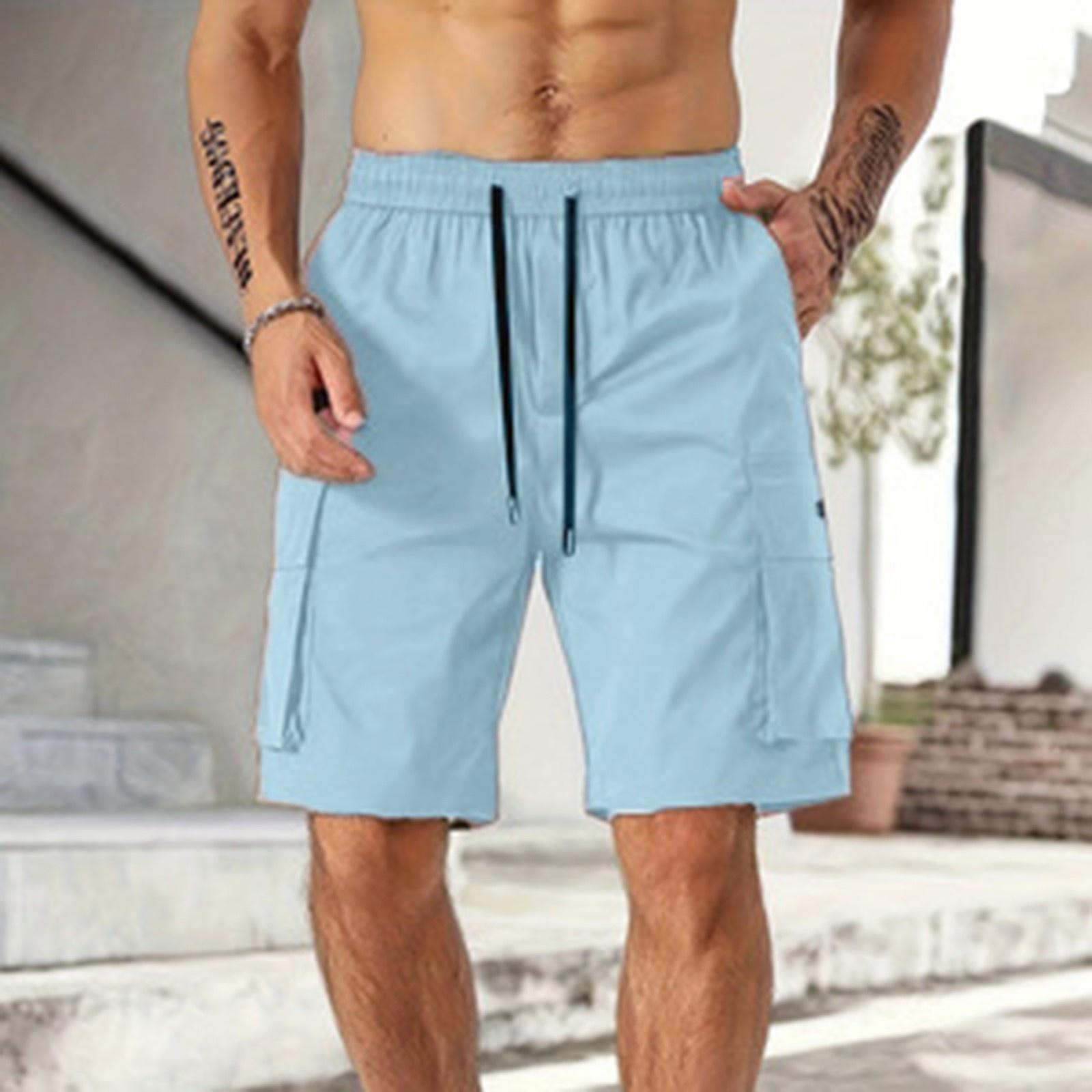 

Men s Casual And Fashionable Lace-up Lightweight And Breathable Sports Shorts. Men s Loose And Large-sized Multi-pocket Workwear Shorts. XXL