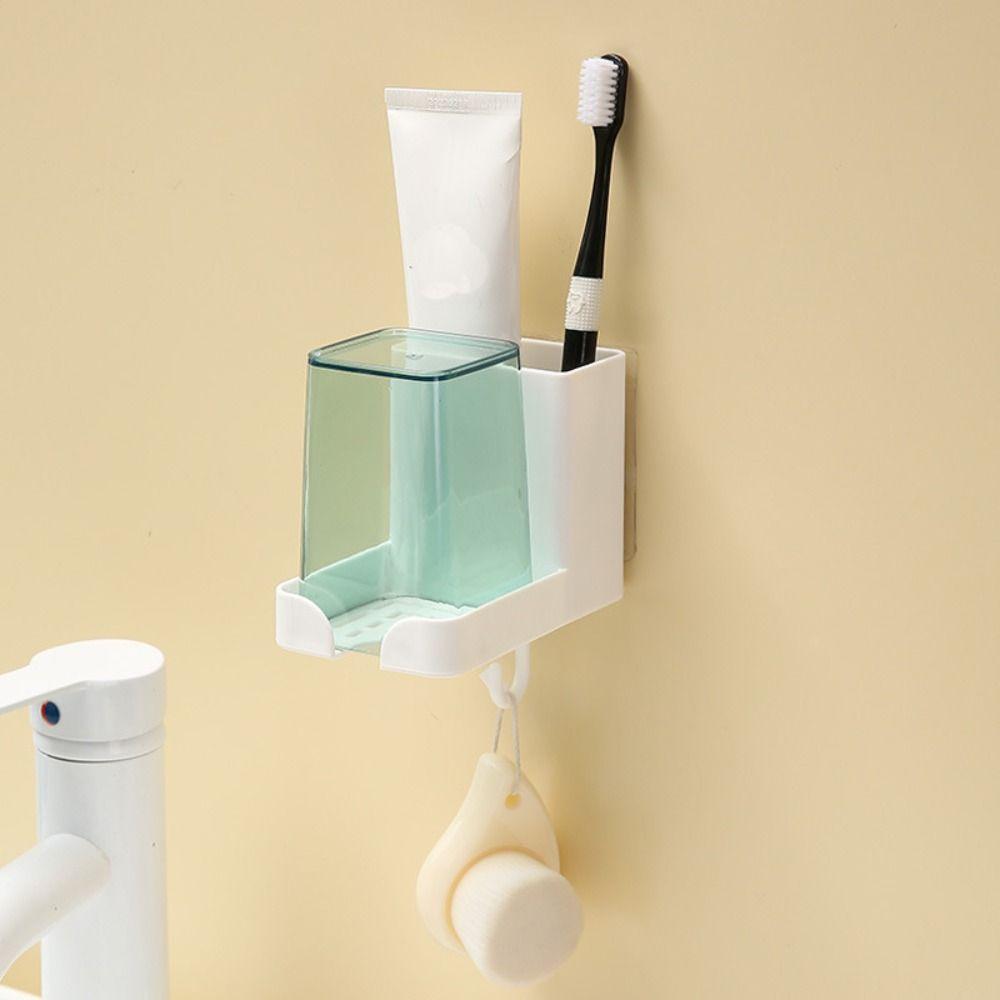 With Cup Toothbrush Holder Cute Toothpaste Organizer Cartridge Hiking Camping Supplies