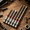 Screw Driver Bit Sets 6-Piece Magnetic Hex Shank Heads Tool Electric Screw Driver Bits For Carpentry Woodworking Projects Auto