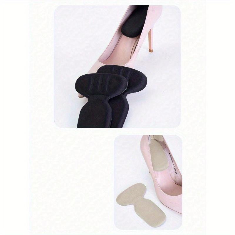 1 Pair T-Shaped Foam Heel Grips, Thickened Anti-Slip & Friction Resistant High Heel Insoles For Women High Heels Women Pumps And Men Sneakers Shoes