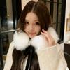 New Winter Neck Warmer Raccoon Fur Collar Fur Scarf Women's Luxury Fur Collar For Coat Fur Hood Decorate Luxury Fur Scarves