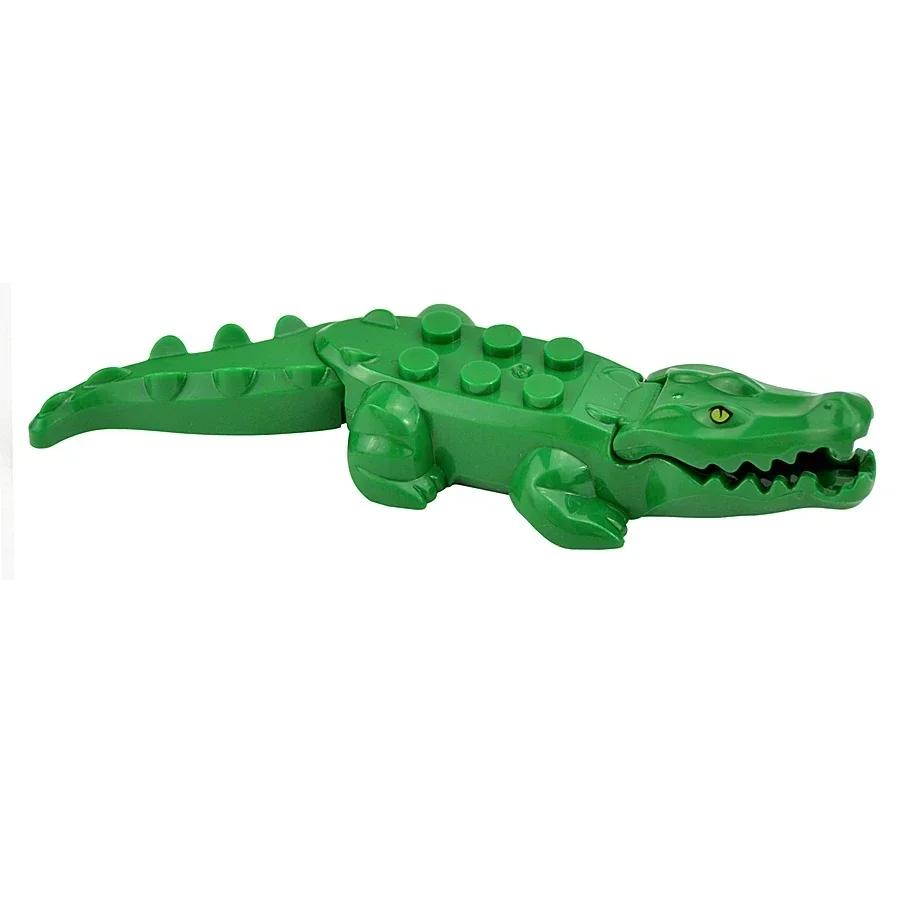 City Animal Building Block Figures Eagle Owl Goat Crocodile Dog Lion Cheetah Parrot DIY Farm Street View Accessories Bricks Gift