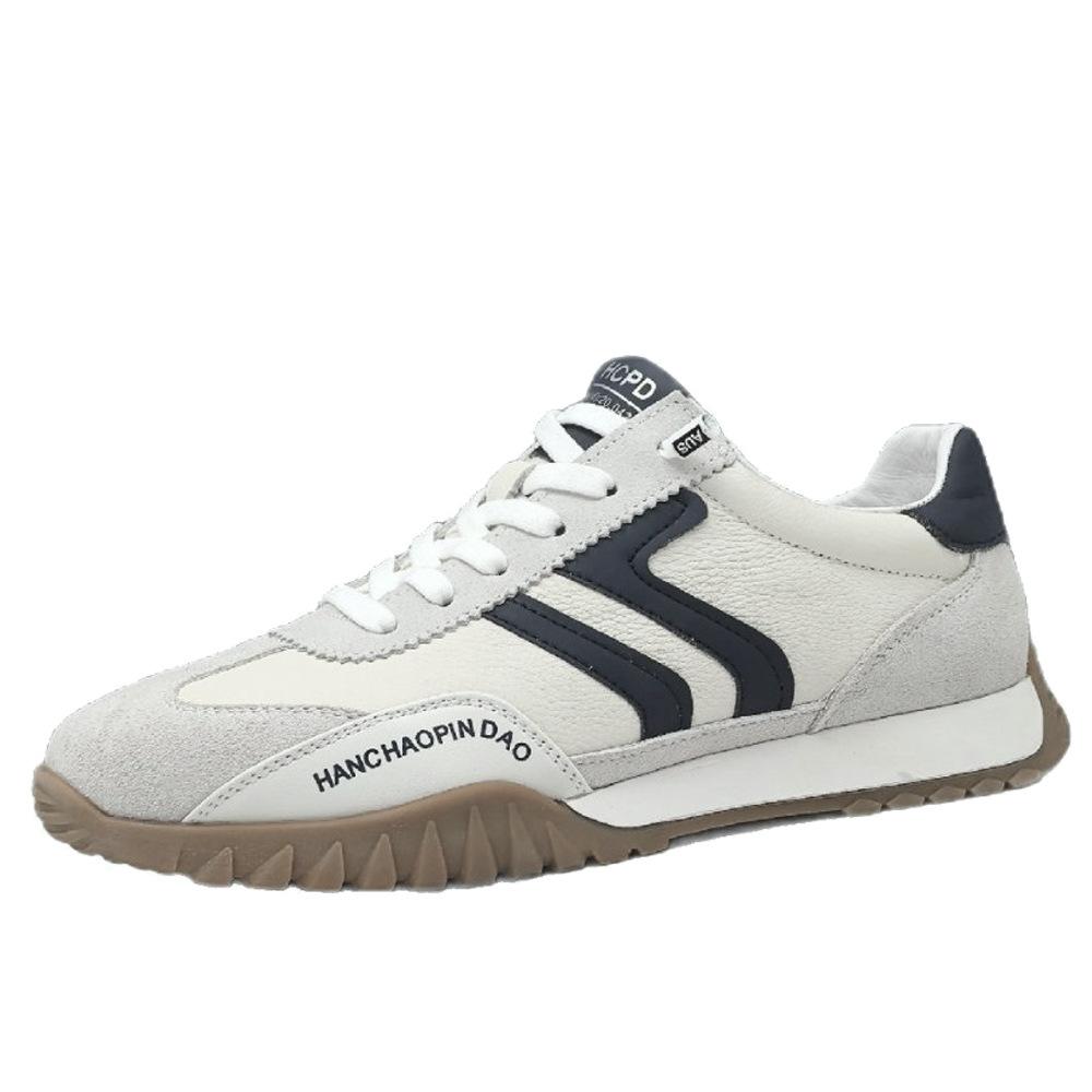 Lace-up-free Lazy Shoes Leather Board Shoes Casual Shoes