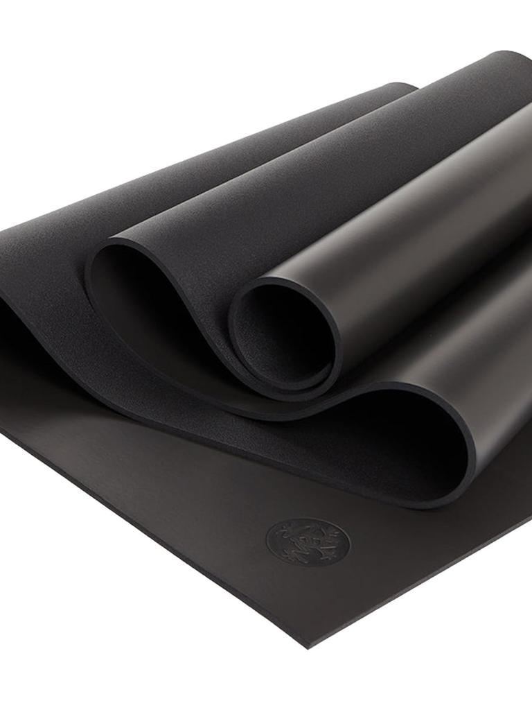 Manduka Hot Yoga 5mm GRP Highly Open Black Mat, ADAPT, Thick, Non-Slip, Elastic, Sweat-Absorbent, Deodorizing, Cell,
