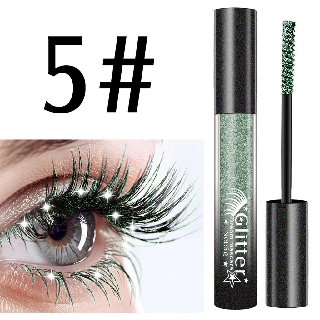 1 Stück Funkelnde Volumen-Mascara Glitzer Wimpern-Make-up für Länge & Schwung - Langanhaltende wasserfeste Formel für Party Hochzeit