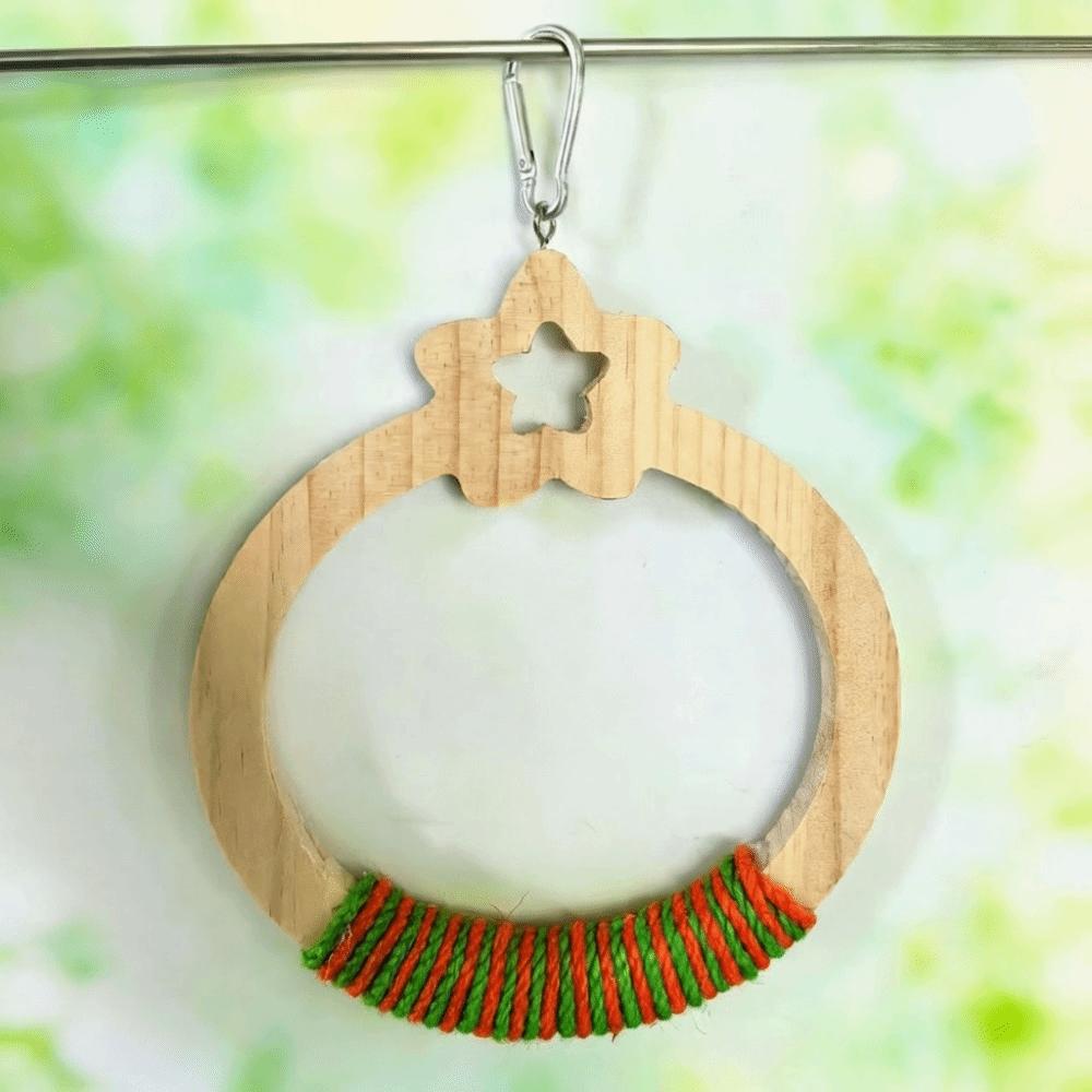 Wear Resistant Parrot Swing Toy Wooden Interactive Bird Toy Parrot Play Rack  Beak Sharpening