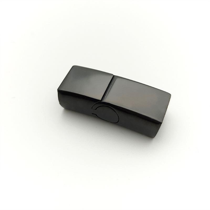 Magnetic Square Hole Cast Clasp for Leather Cord Bracelet - 316 Stainless Steel Titanium Jewelry Accessory