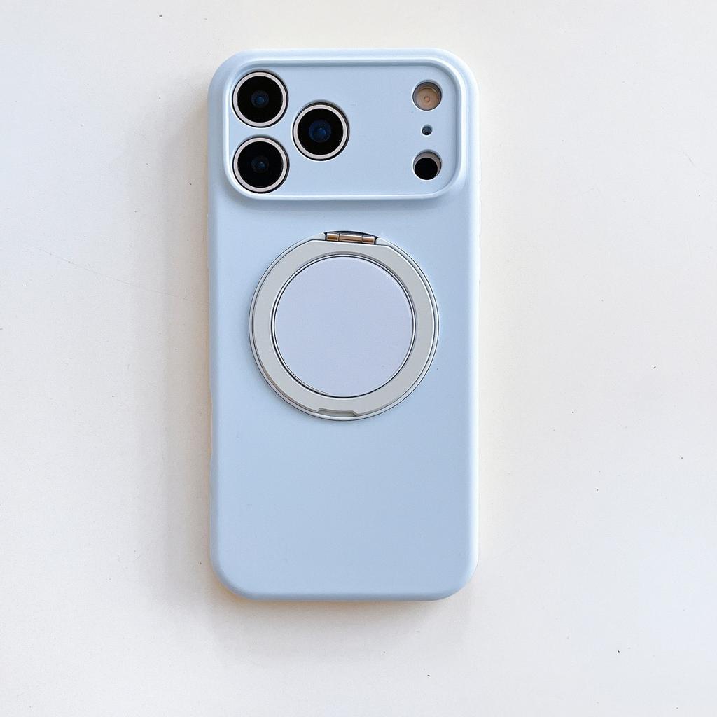 360° Rotating Stand Compatible with IPhone 17, Magnetic Liquid Silicone, 16 Pro Max, Drop-proof 15 Pro Case