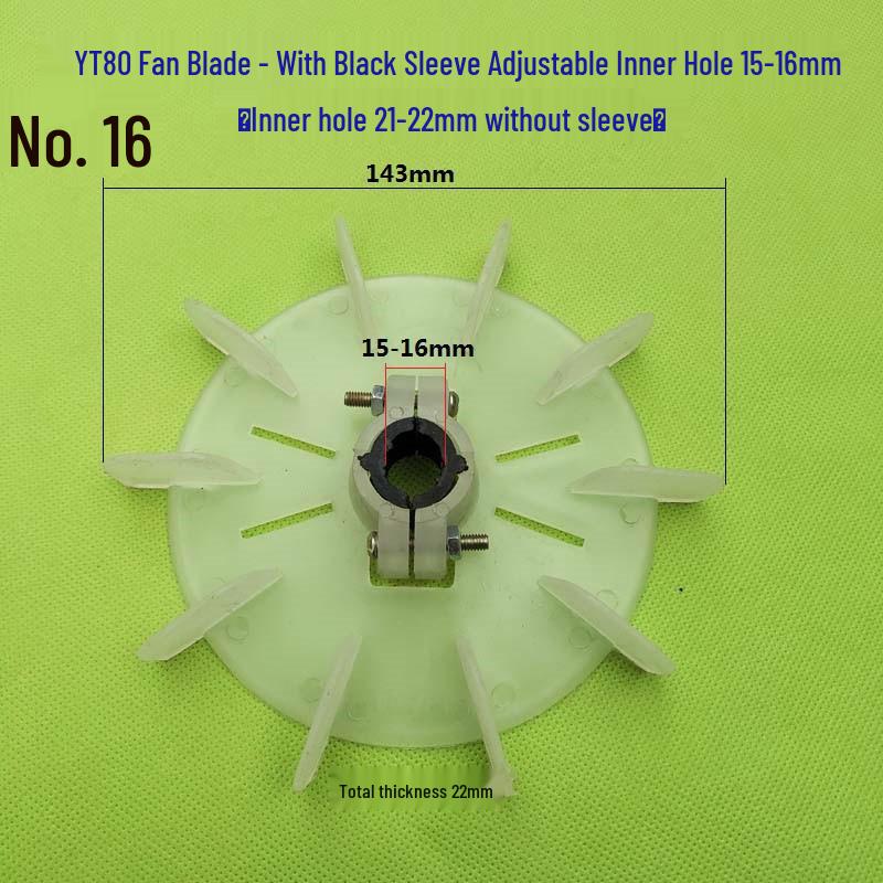 Plastic Cooling Fan Blade for 220V/380V Electric Motor and Booster Pump