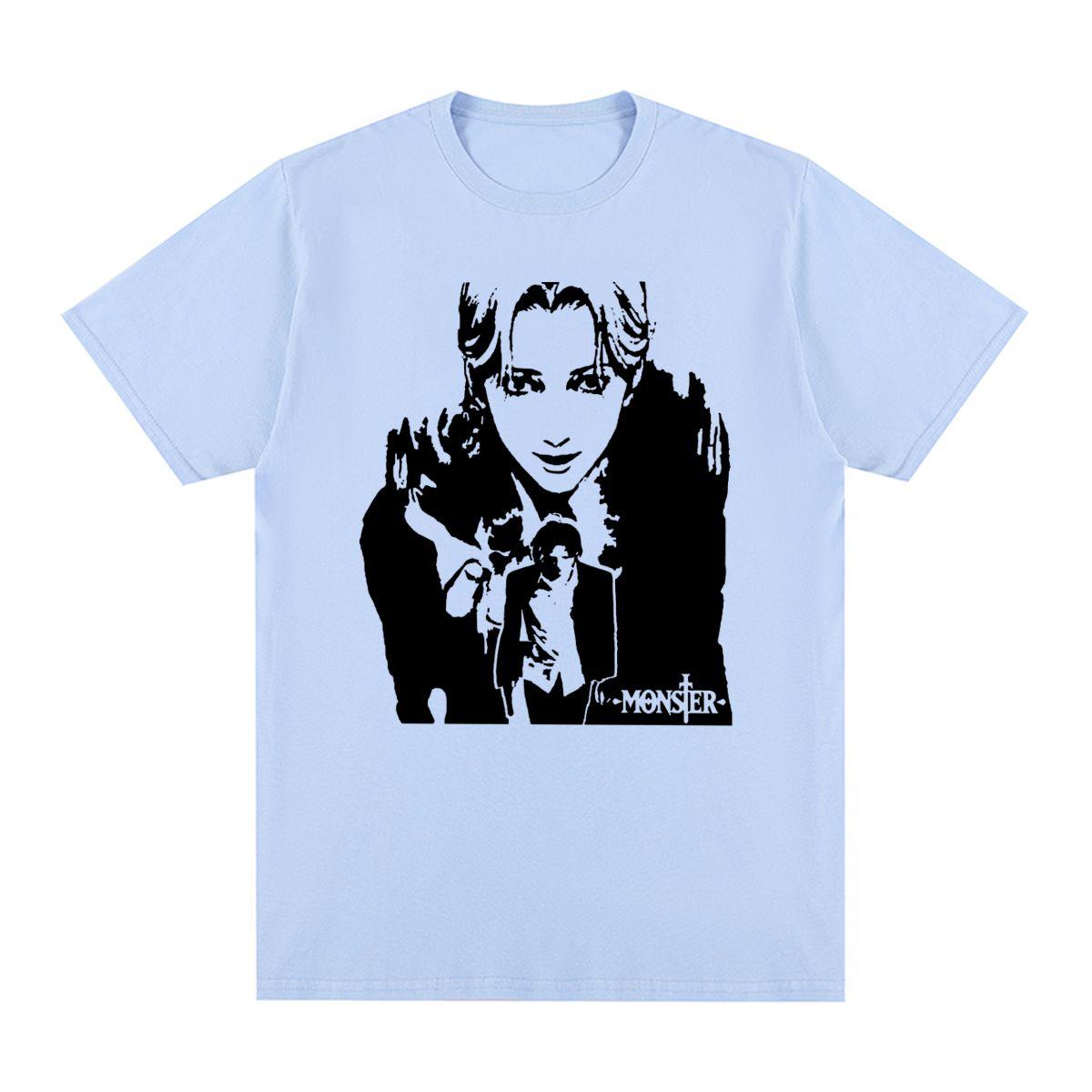 

Monster Johan Liebert Naoki Urasawa Vintage T-shirt Cotton Men T shirt New Tee Tshirt Womens Tops 4XL