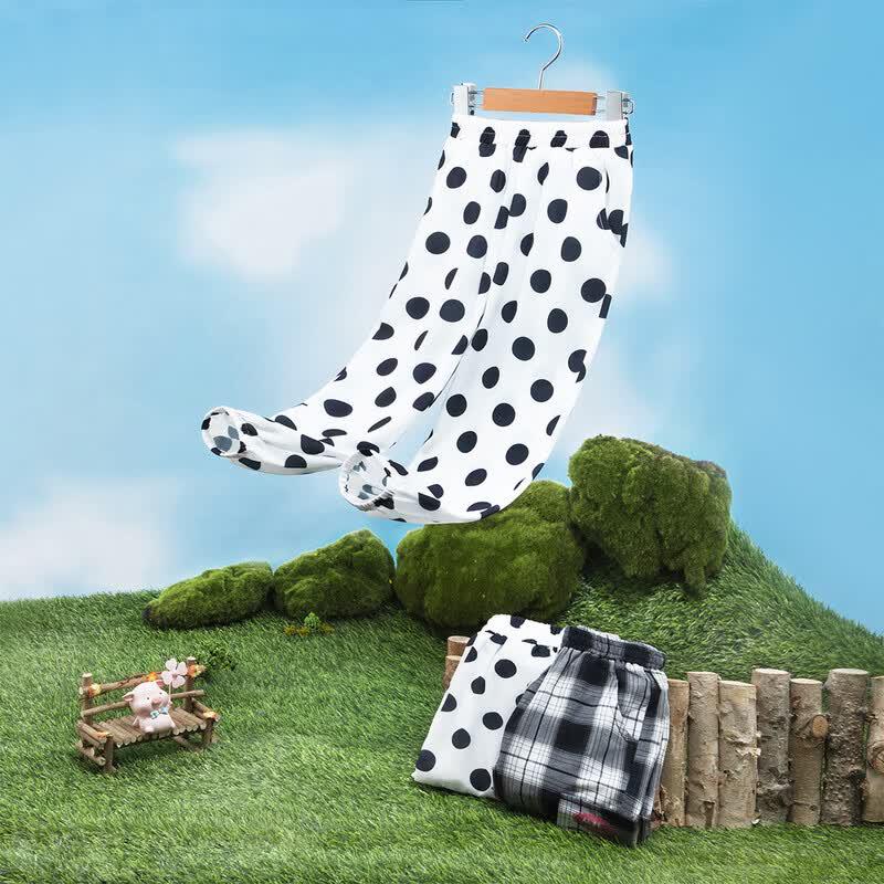 ABC KIDS Girls  Polka Dot Cuffed Anti-Mosquito Pants 110 белый