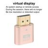 4K HDMI-compatible Dummy Plug Virtual Monitor Display Emulator Headless Virtual Display Adapter for Graphics Card Spoofing Camouflage Lock Screen