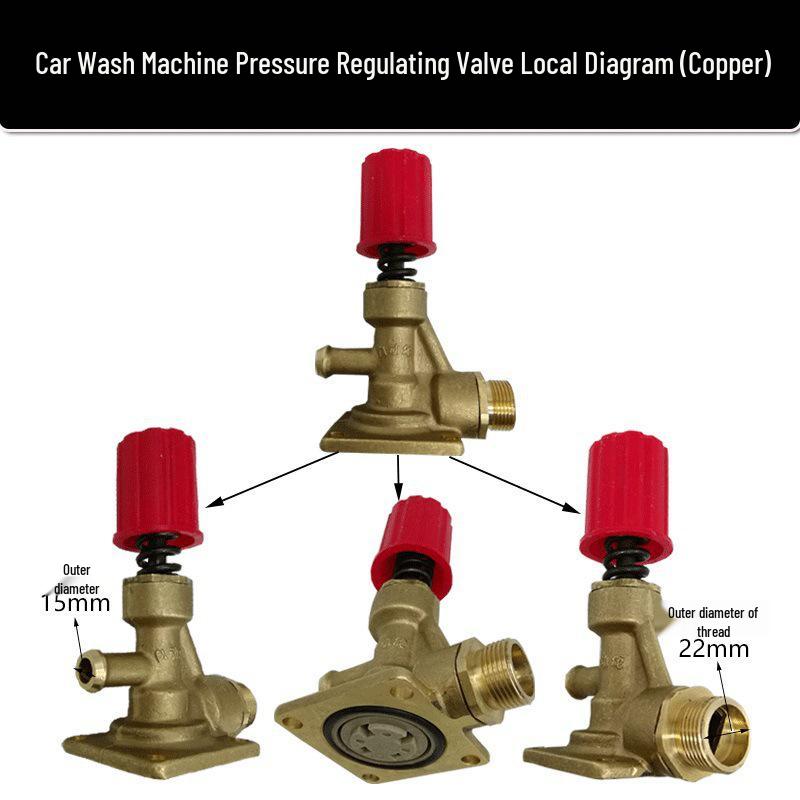 

Applicable Black Cat 55/58/550/580 High-Pressure Washer Pump Air Chamber Seat and Pressure Regulating Valve