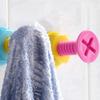 3Pcs Screw Nail Shaped Screw Shaped Hook Plastic Storage Hanger Creative Sticky Hook  Clothes