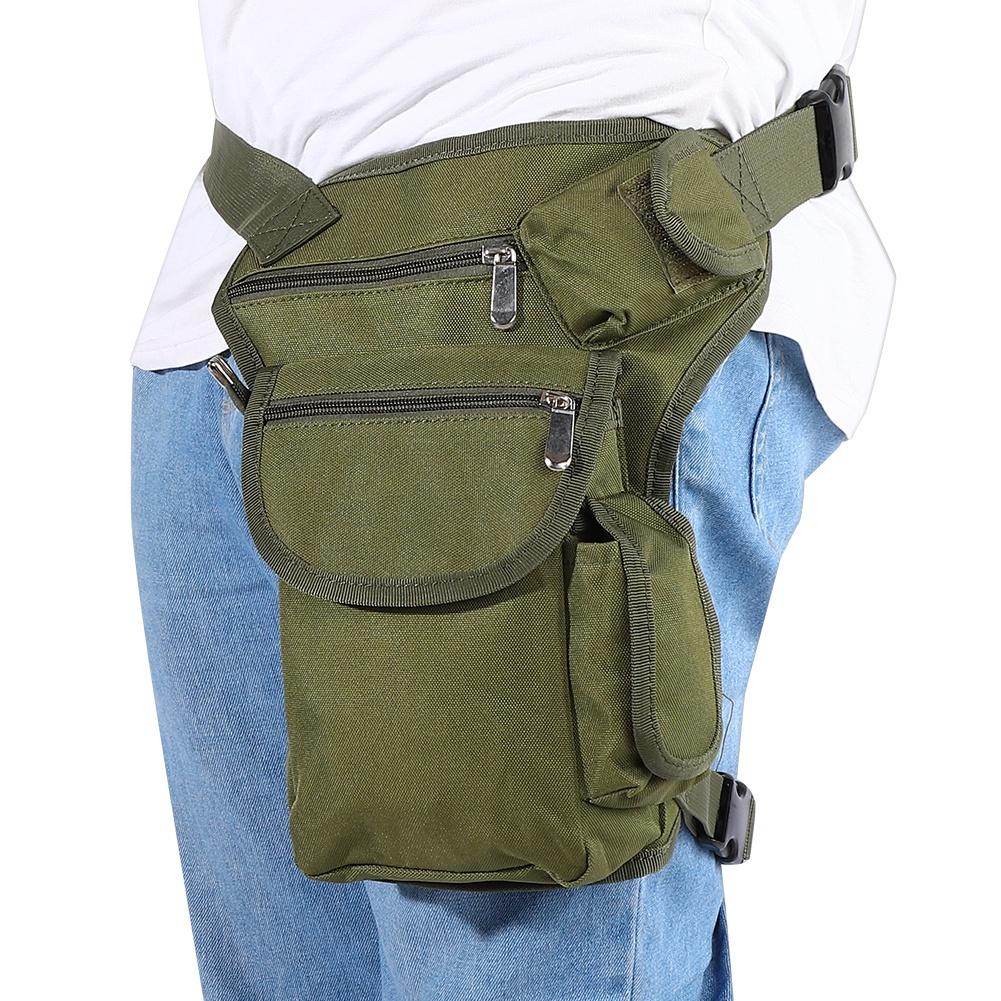 Multi Pockets Drop Waist Leg Bag Military Utility Motorcycle Racing Thigh Pouch(army Green)
