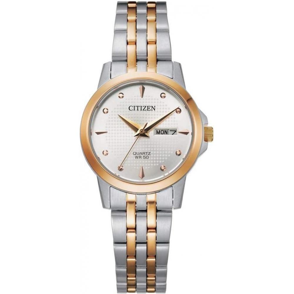 

Citizen Eq0605 53a Quartz Silver Dial Two Tone Ladies Watch