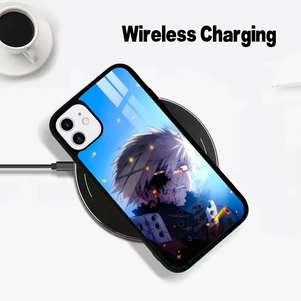 

M-H-A-My Hero Academia Wireless charging phone case compatible with iPhone 17/16/15/14/13/12/11 iPhone16Pro