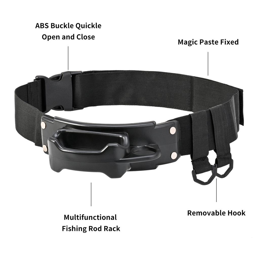 Einstellbare Taille Angelrute Halter Weiche Gummi Angelrute Holster Angeln Gürtel Stange Halter Im Freien
